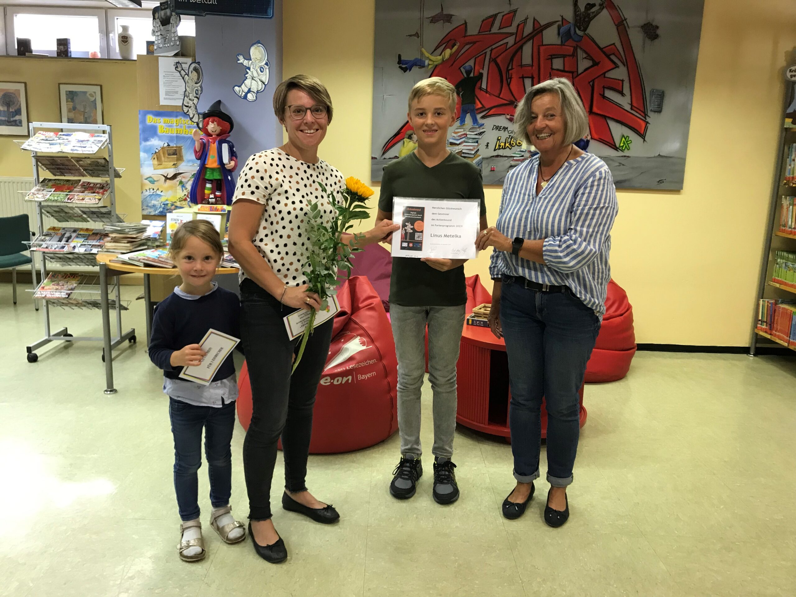 Linus ist Gewinner des Actionbound im Ferienprogramm 2023 | Stadt  Windischeschenbach